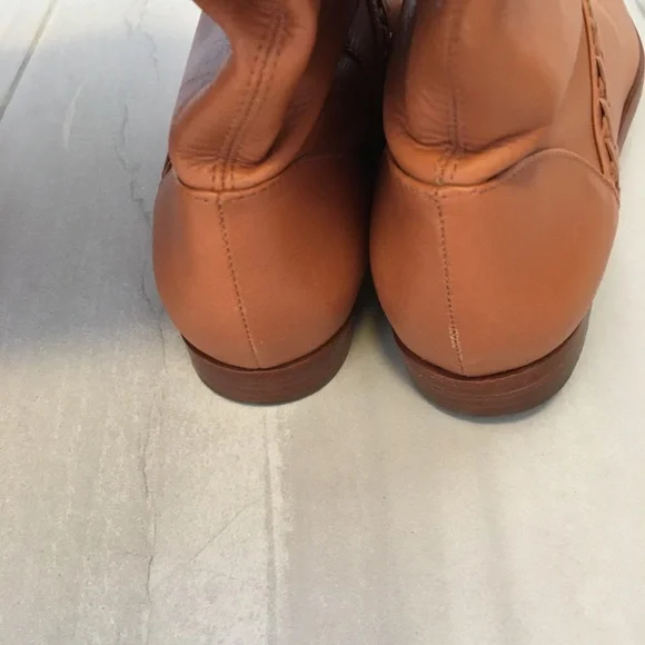 Anthropologie Candela Tan Braided Pull On Over The Knee Boots - SZ 8 - Picture 10 of 11